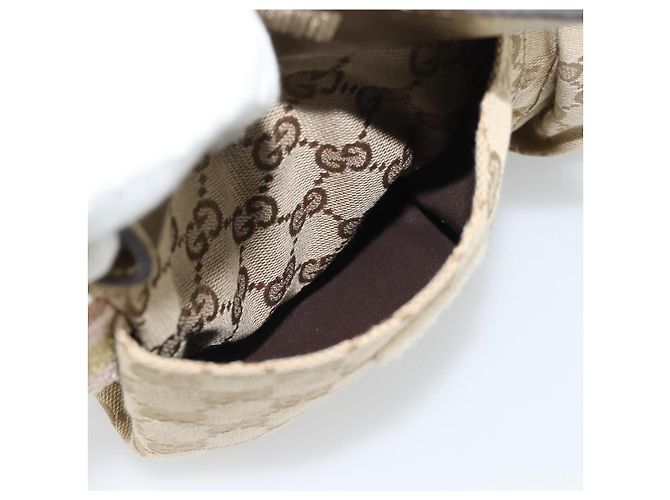 Marsupio GUCCI GG Canvas Beige Oro 28566 Auth ka5124 D'oro - vista 21