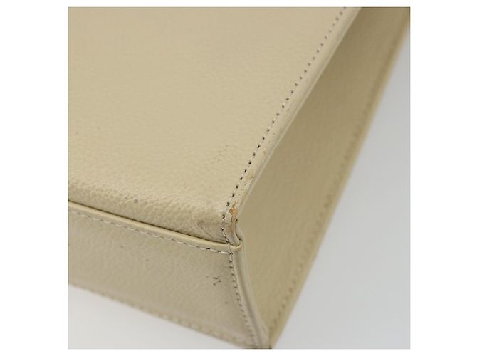 SAINT LAURENT Borsa in Pelle Gold Beige Auth gh097A D'oro - vista 14