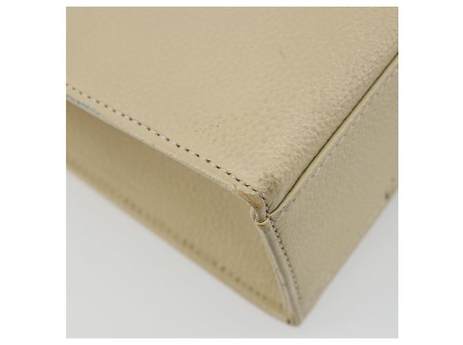 SAINT LAURENT Borsa in Pelle Gold Beige Auth gh097A D'oro - vista 15