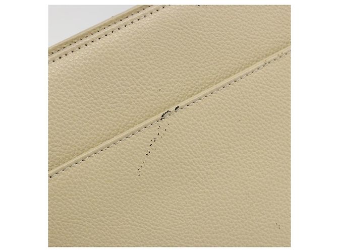 SAINT LAURENT Borsa in Pelle Gold Beige Auth gh097A D'oro - vista 16