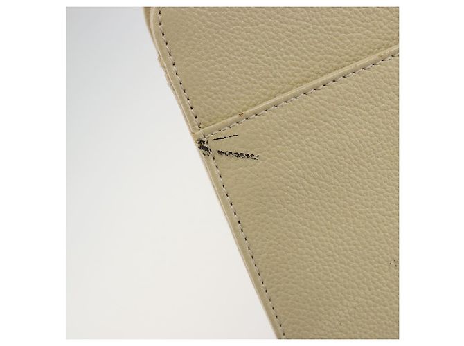 SAINT LAURENT Borsa in Pelle Gold Beige Auth gh097A D'oro - vista 17