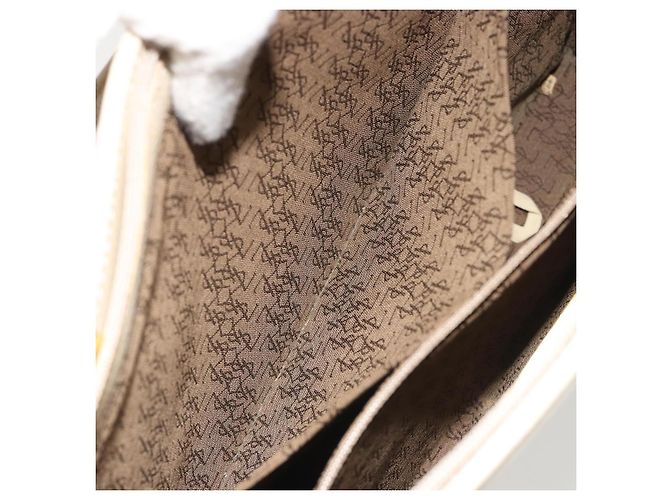 SAINT LAURENT Borsa in Pelle Gold Beige Auth gh097A D'oro - vista 25