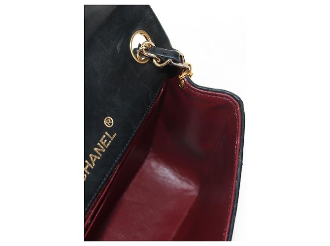 CHANEL Matelasse Chain Shoulder Bag Lamb Skin Black Gold CC Auth 146079SAV Nero D'oro - vista 21