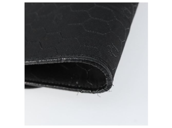 Borsa a tracolla con catena Christian Dior Honeycomb Canvas Black Gold Auth ep12064 Nero D'oro - vista 13