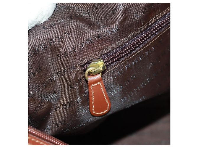 Borsa Boston BURBERRY Nova Check in PVC e pelle 2way Beige Oro Auth 168710V D'oro - vista 24