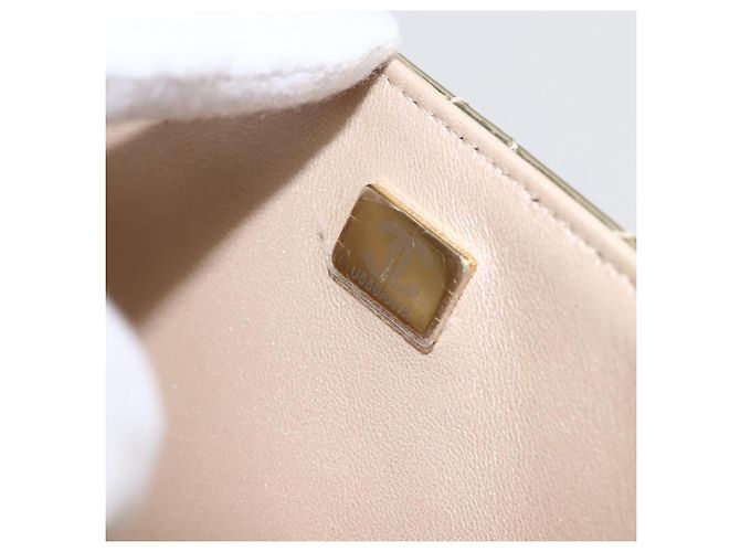 CHANEL Matelasse Rucksack Lackleder Gold CC Auth 169659SM Golden - Ansicht 24