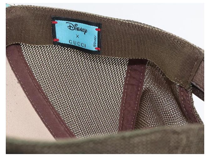 GUCCI GG Supreme GUCCIxDisney Cap PVC Beige 648843 Auth ARZ306M - Ansicht 11