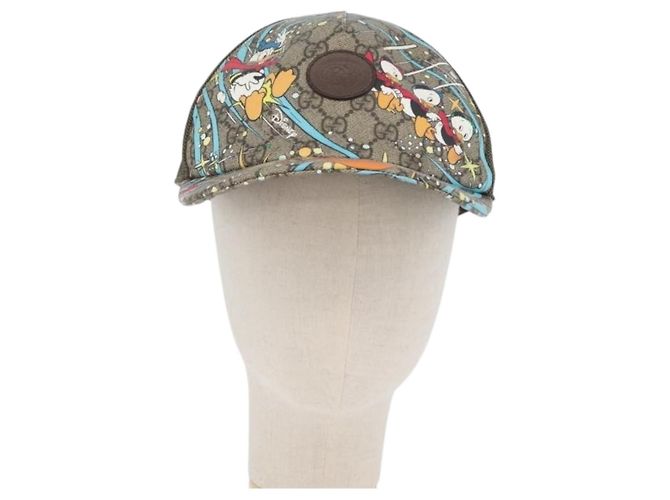 GUCCI GG Supreme GUCCIxDisney Cap PVC Beige 648843 Auth ARZ306M - Ansicht 2