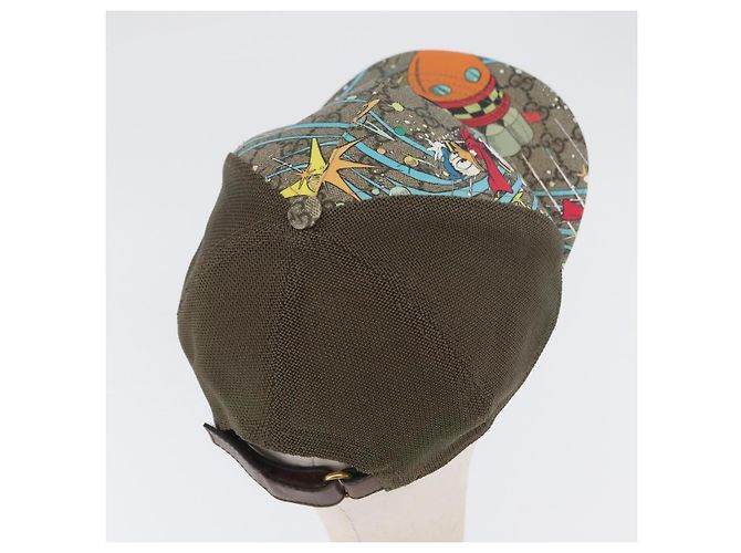 GUCCI GG Supreme GUCCIxDisney Cap PVC Beige 648843 Auth ARZ306M - Ansicht 6