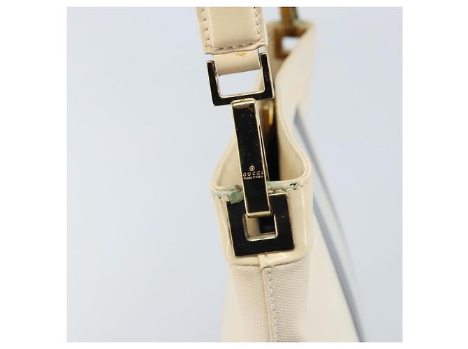 Borsa a Spalla GUCCI Tela Oro Bianco 001 4231 Auth ep13756 D'oro - vista 15