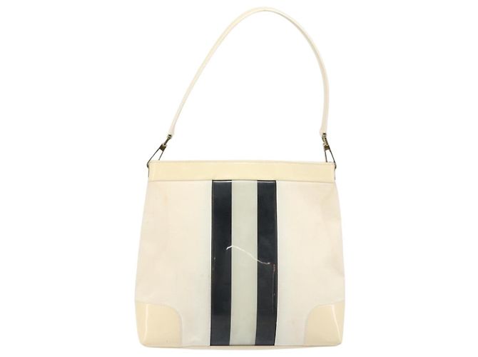 Borsa a Spalla GUCCI Tela Oro Bianco 001 4231 Auth ep13756 D'oro - vista 3