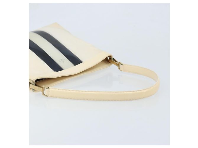 Borsa a Spalla GUCCI Tela Oro Bianco 001 4231 Auth ep13756 D'oro - vista 7