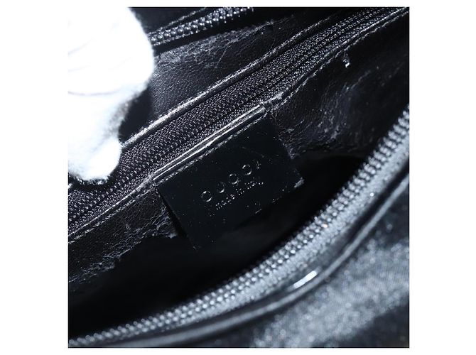 Borsa a Spalla GUCCI Nylon Nero Argento 001 2113 3010 Auth BSZ644 - vista 16