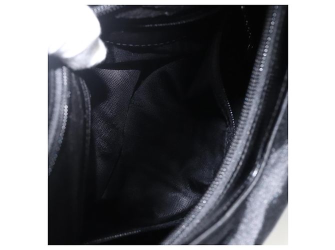 Borsa a Spalla GUCCI Nylon Nero Argento 001 2113 3010 Auth BSZ644 - vista 21