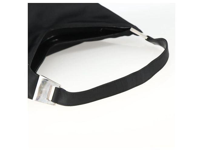 Borsa a Spalla GUCCI Nylon Nero Argento 001 2113 3010 Auth BSZ644 - vista 7