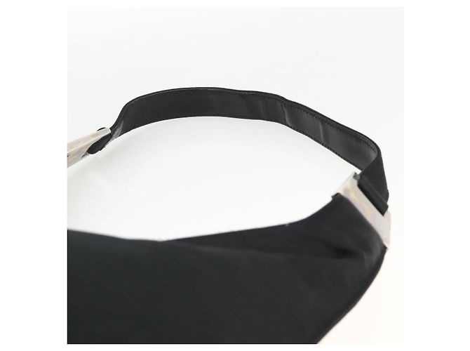 Borsa a Spalla GUCCI Nylon Nero Argento 001 2113 3010 Auth BSZ644 - vista 8