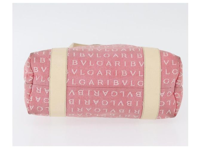 Bulgari Borsa BVLGARI Logo Mania in tela Rosa Argento Auth BSZ642 - vista 11