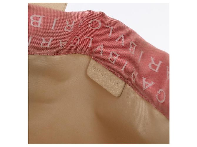 Bulgari Borsa BVLGARI Logo Mania in tela Rosa Argento Auth BSZ642 - vista 17