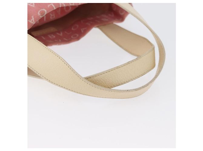 Bulgari Borsa BVLGARI Logo Mania in tela Rosa Argento Auth BSZ642 - vista 9