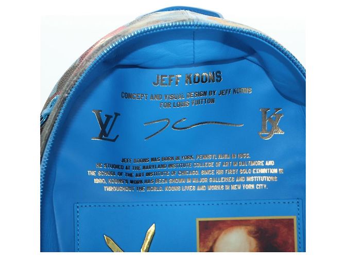 LOUIS VUITTON Masters Collection Palm Springs PM Backpack M43335 Auth BSZ693SAM Blu - vista 23