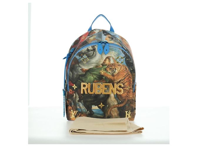 LOUIS VUITTON Masters Collection Palm Springs PM Backpack M43335 Auth BSZ693SAM Blu - vista 34