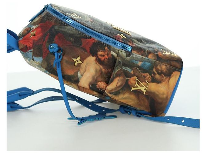 LOUIS VUITTON Masters Collection Palm Springs PM Backpack M43335 Auth BSZ693SAM Blu - vista 4