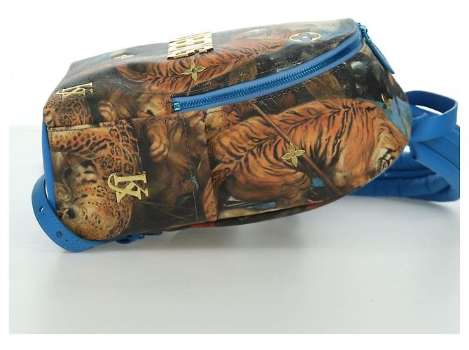LOUIS VUITTON Masters Collection Palm Springs PM Backpack M43335 Auth BSZ693SAM Blu - vista 5