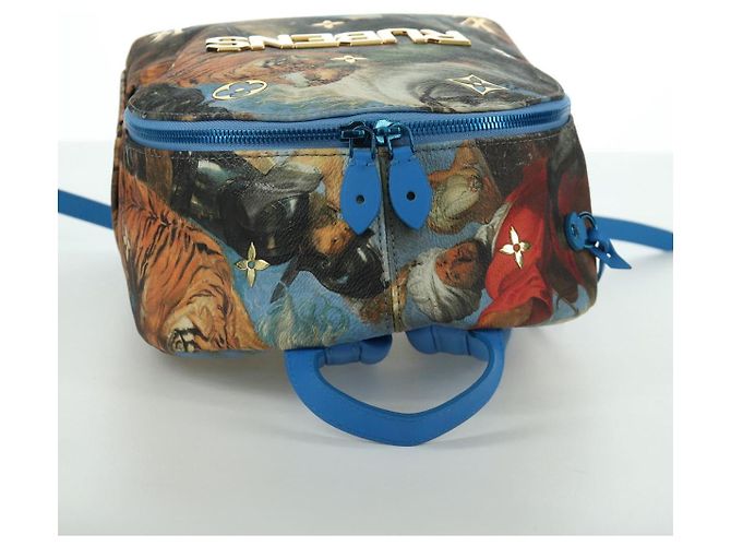 LOUIS VUITTON Masters Collection Palm Springs PM Backpack M43335 Auth BSZ693SAM Blu - vista 6