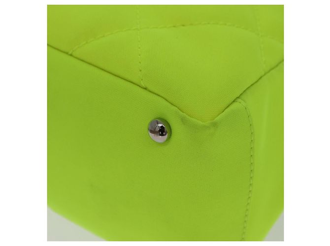 CHANEL Paris Biarritz Tote PM Tragetasche Canvas Grün Neon Grün CC Authentisch BSZ633 - Ansicht 11