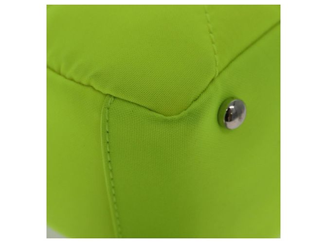 CHANEL Paris Biarritz Tote PM Tragetasche Canvas Grün Neon Grün CC Authentisch BSZ633 - Ansicht 12
