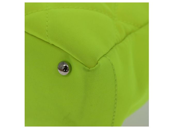 CHANEL Paris Biarritz Tote PM Tragetasche Canvas Grün Neon Grün CC Authentisch BSZ633 - Ansicht 13