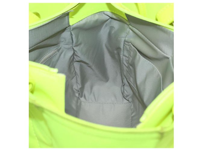 CHANEL Paris Biarritz Tote PM Tragetasche Canvas Grün Neon Grün CC Authentisch BSZ633 - Ansicht 18