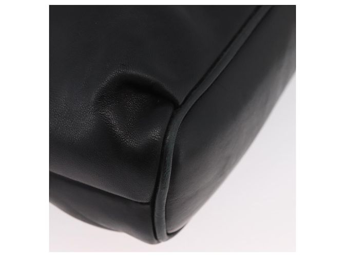 Borsa a Spalla BALLY in Pelle Nera e Oro Auth BSZ651 Nero D'oro - vista 10