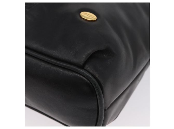 Borsa a Spalla BALLY in Pelle Nera e Oro Auth BSZ651 Nero D'oro - vista 11