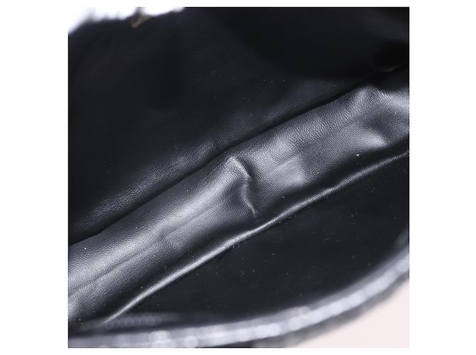 Borsa a Spalla BALLY in Pelle Nera e Oro Auth BSZ651 Nero D'oro - vista 17