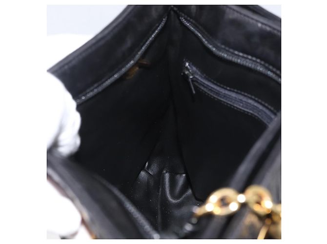 Borsa a Spalla BALLY in Pelle Nera e Oro Auth BSZ651 Nero D'oro - vista 19