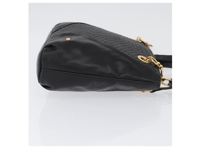 Borsa a Spalla BALLY in Pelle Nera e Oro Auth BSZ651 Nero D'oro - vista 4