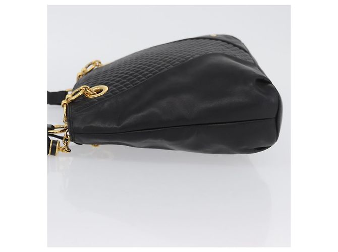 Borsa a Spalla BALLY in Pelle Nera e Oro Auth BSZ651 Nero D'oro - vista 5