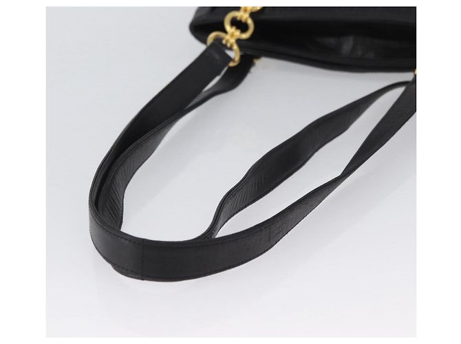 Borsa a Spalla BALLY in Pelle Nera e Oro Auth BSZ651 Nero D'oro - vista 7