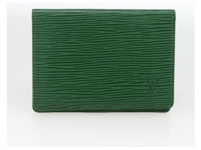 LOUIS VUITTON Monogram Epi Wallet 4 Set Green LV Auth BSZ698 Verde Monogramma - vista 16