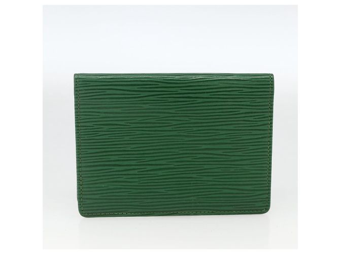 LOUIS VUITTON Monogram Epi Wallet 4 Set Green LV Auth BSZ698 Verde Monogramma - vista 17