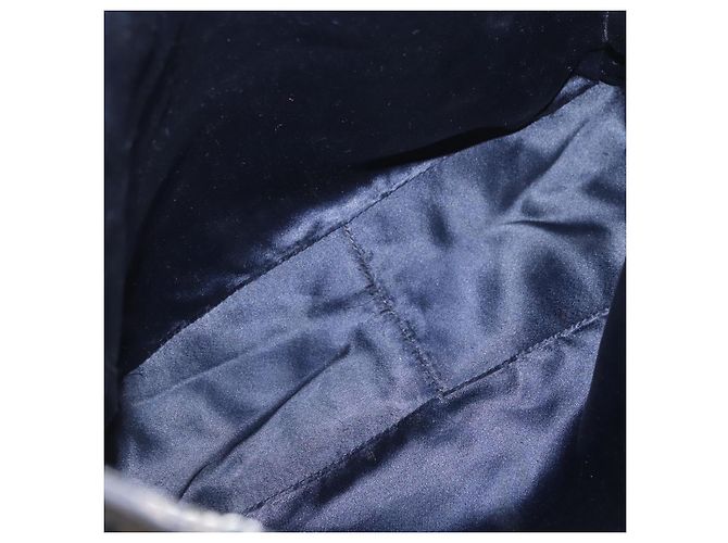 Borsa a mano FENDI Zucchino Canvas Navy Silver Auth BSZ657 Argento Blu navy - vista 16
