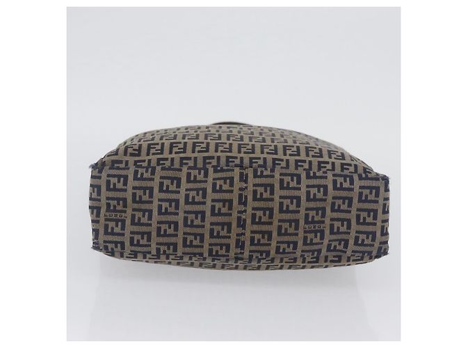 Borsa a mano FENDI Zucchino Canvas Navy Silver Auth BSZ657 Argento Blu navy - vista 9