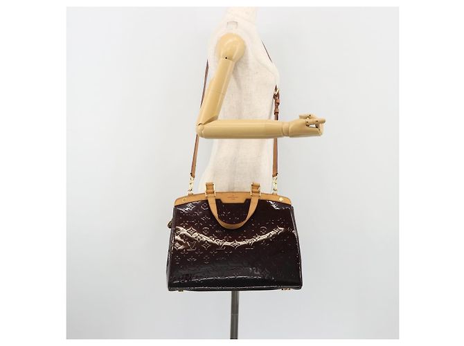 LOUIS VUITTON Monogram Vernis Blair GM Bag 2way Amarante M91616 LV Auth 185036 Bordò - vista 26