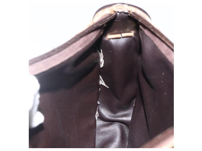 Borsa a tracolla Christian Dior Trotter Canvas Beige Oro Autentica LNZ423 - vista 18
