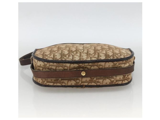 Borsa a tracolla Christian Dior Trotter Canvas Beige Oro Autentica LNZ423 - vista 9
