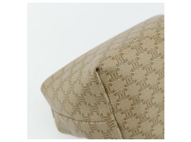 Céline Pochette CELINE Macadam Canvas PVC Beige Oro Auth 176668A D'oro - vista 12