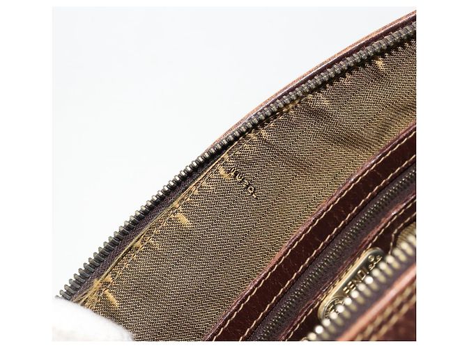 Borsa a Mano FENDI Zucca Canvas Nero Marrone Auth 177879 - vista 17