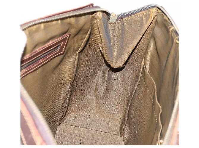 Borsa a Mano FENDI Zucca Canvas Nero Marrone Auth 177879 - vista 20