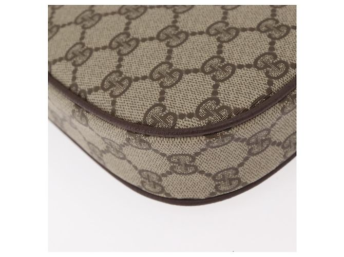 GUCCI GG Supreme Web Sherry Line Bag PVC Outlet 007 754 6112 4030 Auth 179036 Beige D'oro - vista 13